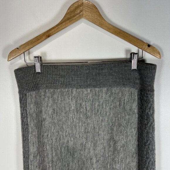 Toad&co Wool Knit Skirt Side Slit Gray Women’s Size Large‎ - Picture 6 of 8